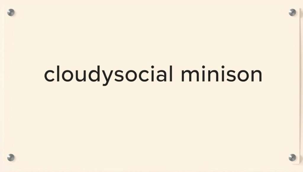 cloudysocial minison