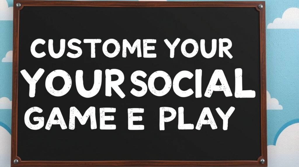 cloudysocial customize your game play